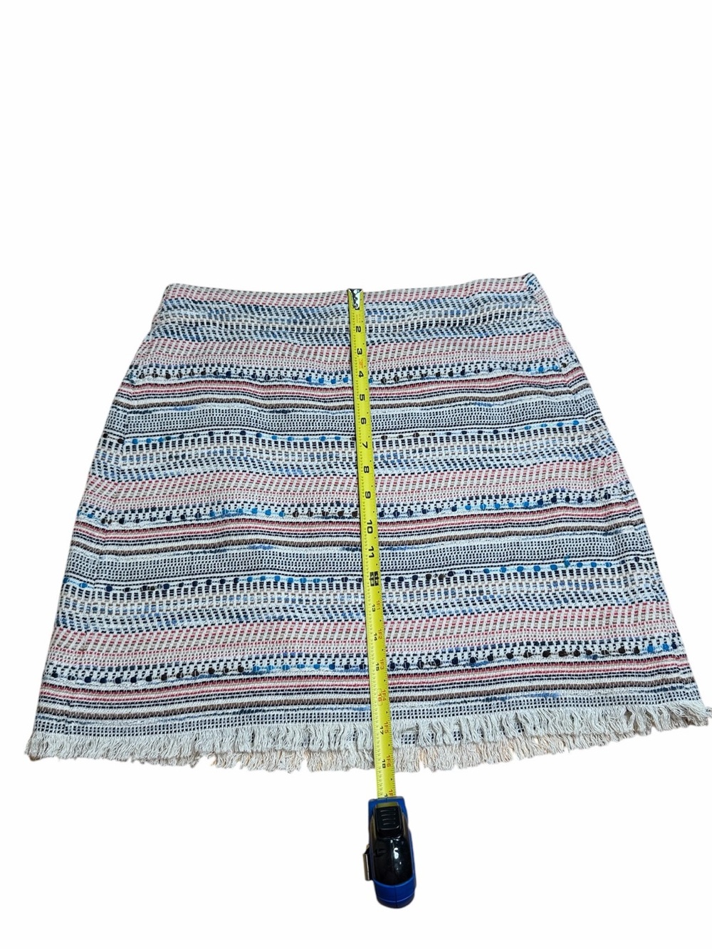 LOFT Multicolor Striped A-Line Skirt Size 6 - Picture 3 of 6